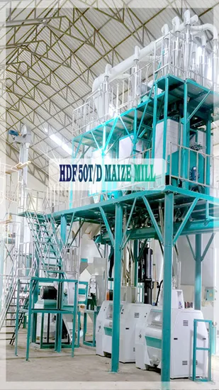Linha completa de processamento de milho 50t/24h máquina de trituração de farinha para a África